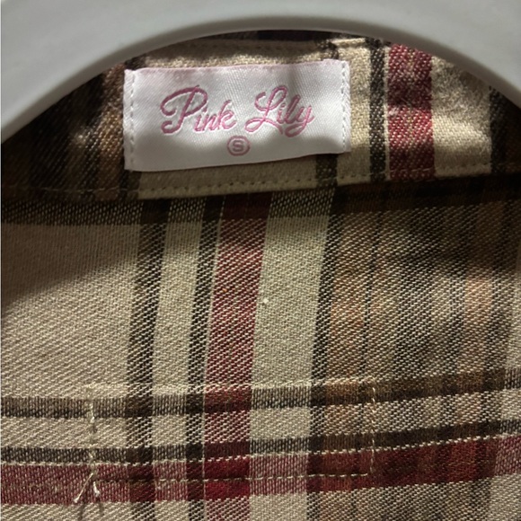 Pink Lily western flannel - Picture 7 of 9